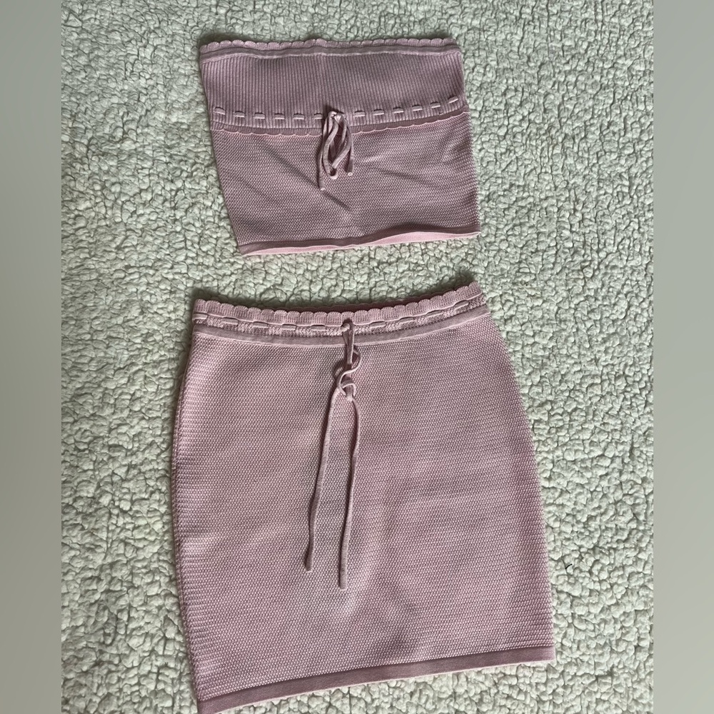 Pink White Fox Set
